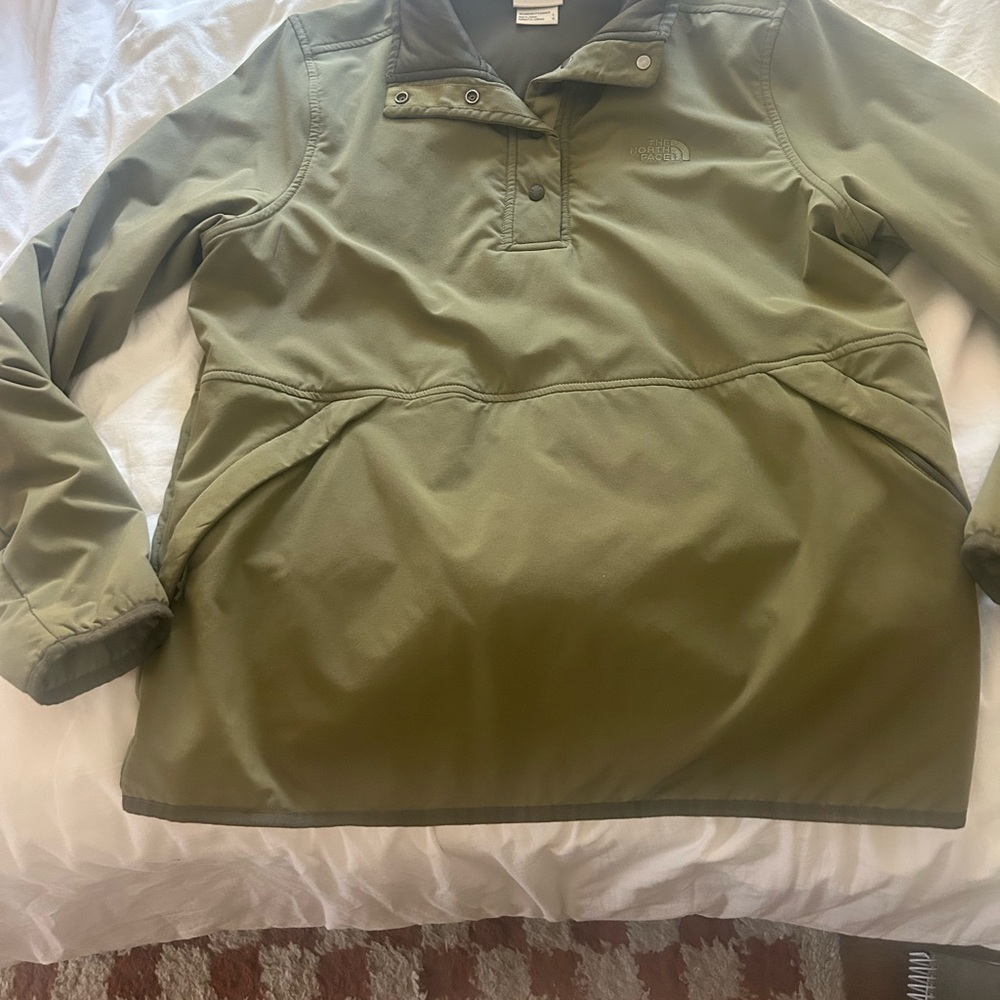 The North Face Sage Green Snap Pullover